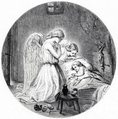 Das Flüstern des Engels (Stich) von Joseph John Jenkins
