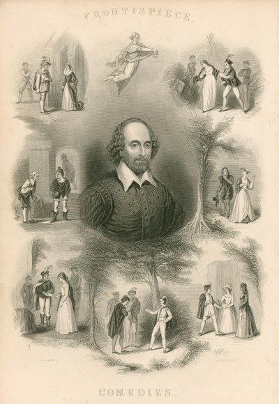 Shakespeares Komödien - Frontispiz von Joseph Kenny Meadows