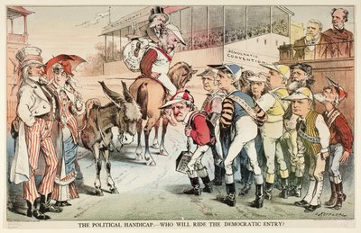 Das politische Handicap, aus Puck von Joseph Keppler