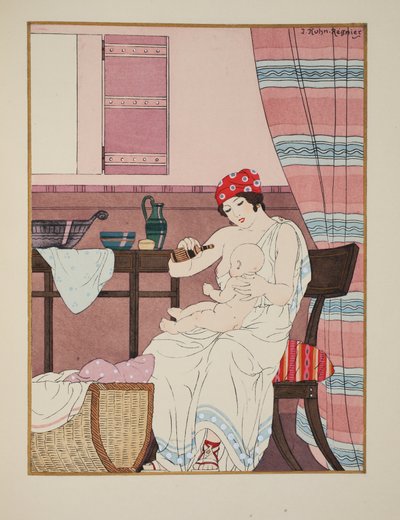 Stillen von Säuglingen, Illustration aus 