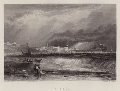 Sidon von Joseph Mallord William (after) Turner