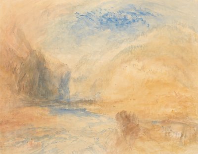 Ein Schweizer Pass, wahrscheinlich der Gotthardpass bei Faido von Joseph Mallord William Turner