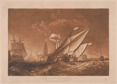 Einfahrt zum Hafen von Calais von Joseph Mallord William Turner