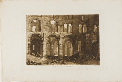 Holy Island Cathedral, Platte 11 aus Liber Studiorum von Joseph Mallord William Turner