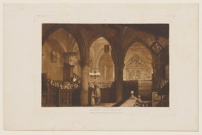 Innenraum einer Kirche von Joseph Mallord William Turner