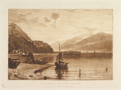 Inverary Pier, Loch Fyne, Morgen, Teil VII, Platte 35 aus "Liber Studiorum" von Joseph Mallord William Turner