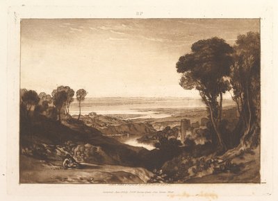 Zusammenfluss von Severn und Wye, Teil VI, Platte 28 aus "Liber Studiorum" von Joseph Mallord William Turner