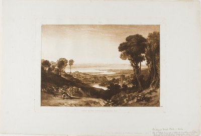 Zusammenfluss von Severn und Wye, Platte 28 aus Liber Studiorum von Joseph Mallord William Turner