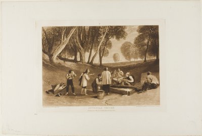 Jugendliche Streiche, Tafel 22 aus Liber Studiorum von Joseph Mallord William Turner