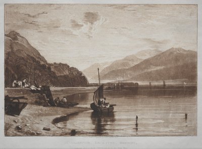 Liber Studiorum: Inverary Pier, Loch Fyne, Morgen von Joseph Mallord William Turner