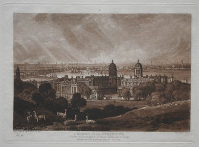 Liber Studiorum: London von Greenwich aus von Joseph Mallord William Turner