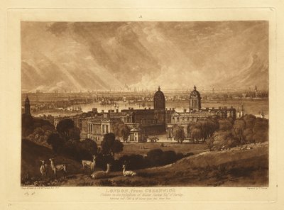 London von Greenwich von Joseph Mallord William Turner