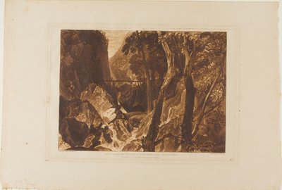Mühle bei der Großen Kartause, Platte 54 aus Liber Studiorum von Joseph Mallord William Turner