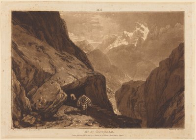 Mt. Saint Gothard von Joseph Mallord William Turner