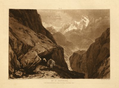 Mt. St. Gotthard von Joseph Mallord William Turner