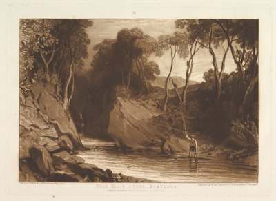 In der Nähe von Blair Athol, Schottland Liber Studiorum, Teil VI, Platte 30, 1. Juni 1811 von Joseph Mallord William Turner