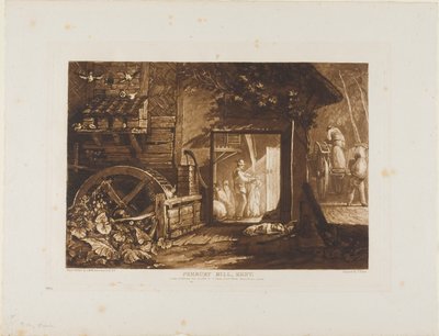 Pembury Mühle, Kent, Platte 12 aus Liber Studiorum von Joseph Mallord William Turner