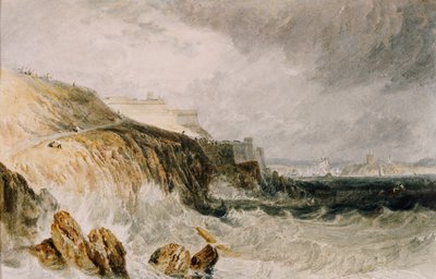 Plymouth-Zitadelle, ein Sturm, 1815 von Joseph Mallord William Turner