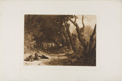 Procris und Cephalus, Platte 41 aus Liber Studiorum von Joseph Mallord William Turner