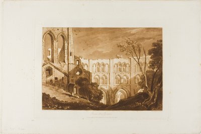 Rivaux Abbey, Platte 51 aus Liber Studiorum von Joseph Mallord William Turner