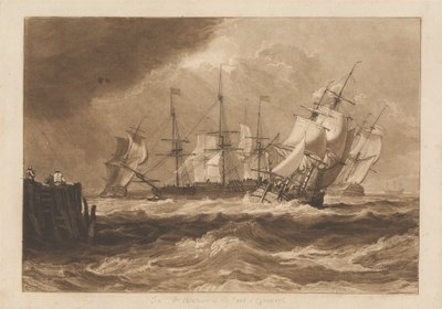 Schiffe im Wind von Joseph Mallord William Turner
