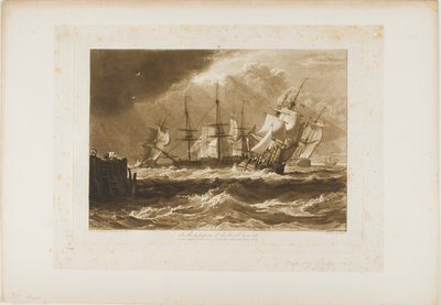 Schiffe im Wind, Platte 10 aus Liber Studiorum von Joseph Mallord William Turner