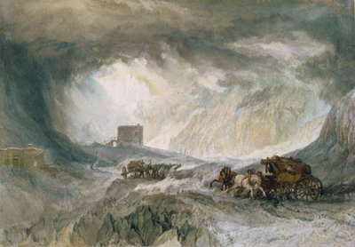 Schneesturm, Mont Cenis von Joseph Mallord William Turner