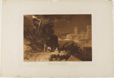 Die zehnte Plage Ägyptens, Platte 61 aus Liber Studiorum von Joseph Mallord William Turner