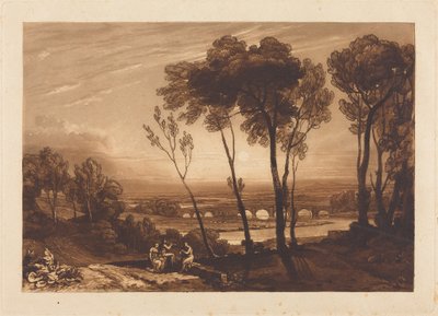 Die Brücke in mittlerer Entfernung von Joseph Mallord William Turner