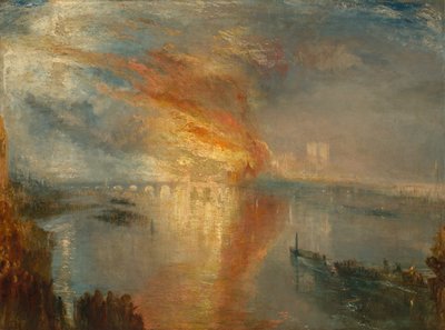 Der Brand der Häuser von Lords und Commons, 16. Oktober 1834 von Joseph Mallord William Turner