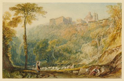 Ansicht von La Riccia (Ariccia) von Joseph Mallord William Turner