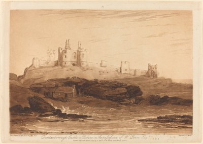 Dunstanborough Castle von Joseph Mallord William Turner and Charles Turner