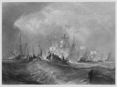 Der Prinz von Oranien landet in Torbay, aus dem Bild in der Vernon Gallery von after Joseph Mallord William Turner