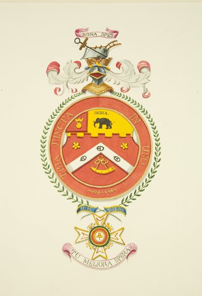 Wappen auf dem Denkmal von General Donkin in St. Mary Redcliffe von Joseph Manning