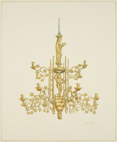 Messing-Kronleuchter in der Temple Church von Joseph Manning