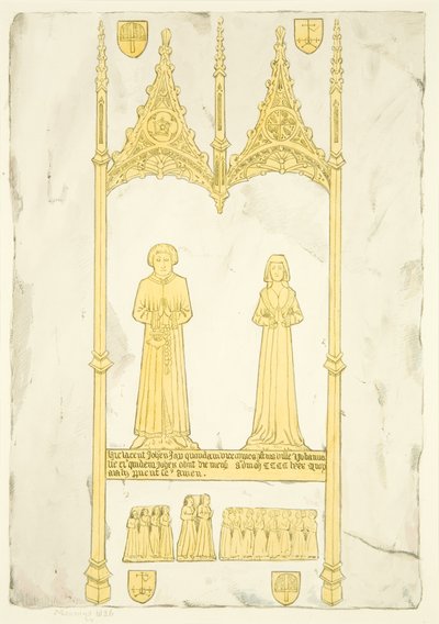 Brass von John und Johanna Jay in St. Mary Redcliffe von Joseph Manning