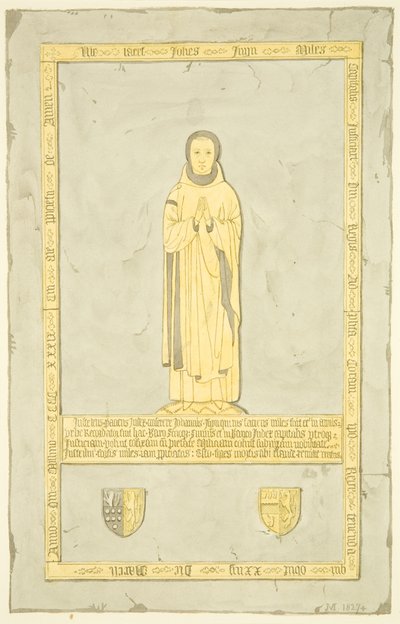 Messingplatte von Sir John Inyn in der St. Mary Redcliffe von Joseph Manning