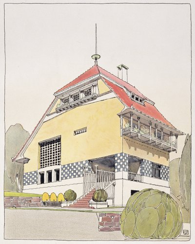 Studie für Olbrichs Haus, Darmstadt, aus 