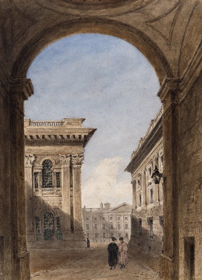 Canterbury Gate und Christ Church Quad, Oxford, 1833 von Joseph Murray Ince