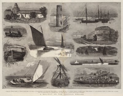 Ein Urlaub auf den Norfolk Broads von Joseph Nash