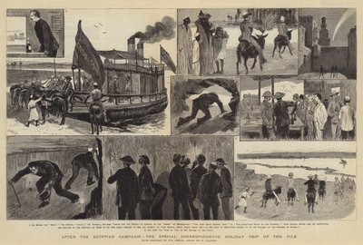 Nach der ägyptischen Kampagne, der Urlaubsausflug der Sonderkorrespondenten den Nil hinauf von Joseph Nash
