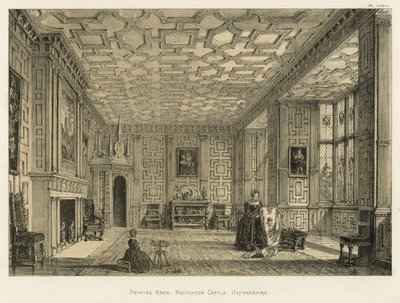 Salon, Broughton Castle, Oxfordshire von Joseph Nash