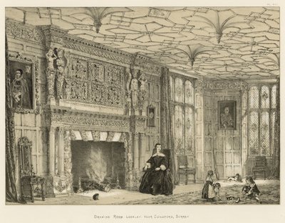 Salon, Loseley, bei Guildford, Surrey von Joseph Nash