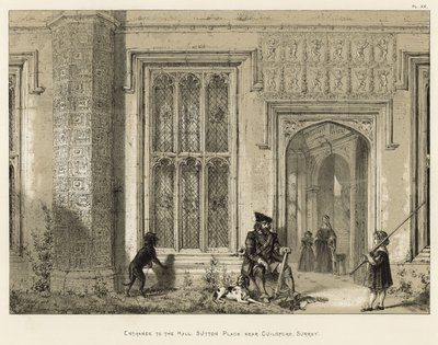 Eingang zur Halle, Sutton Place, bei Guildford, Surrey von Joseph Nash
