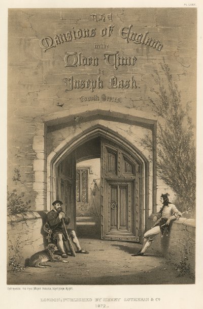 Eingang zum Moat House, Ightham, Kent von Joseph Nash