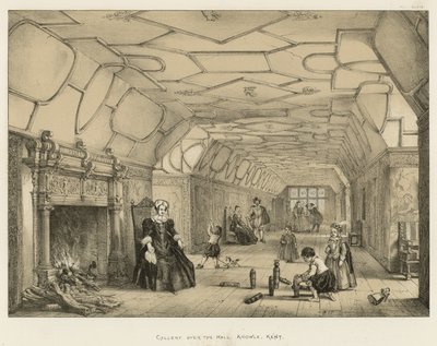 Galerie über der Halle, Knowle, Kent von Joseph Nash