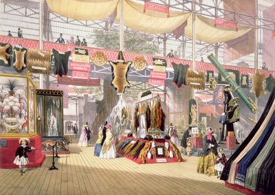 Große Ausstellung, 1851: Pelzstand, für Dickinson Brothers von Joseph Nash