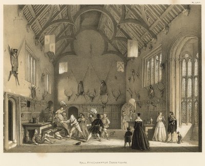 Halle, Athelhampton, Dorsetshire von Joseph Nash
