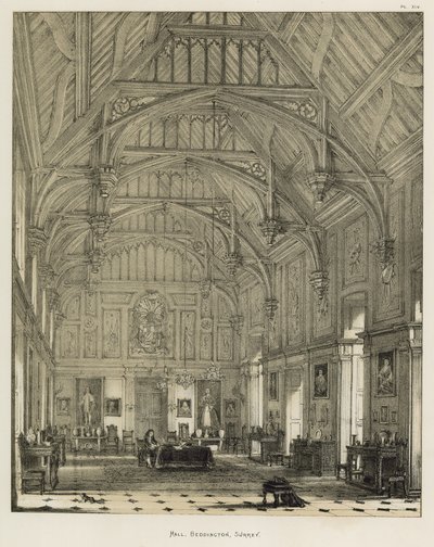 Halle, Beddington, Surrey von Joseph Nash