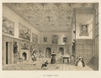 Halle, Parham, Sussex von Joseph Nash
